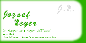 jozsef meyer business card